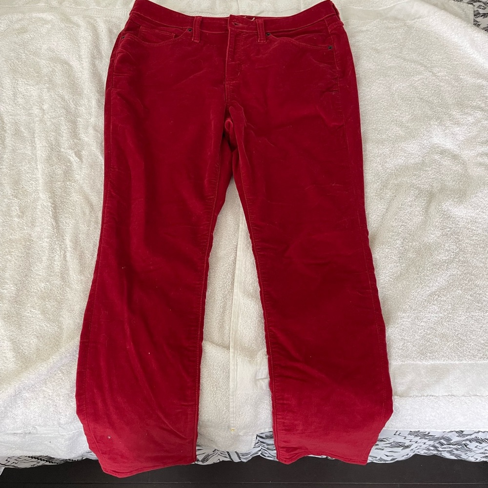 Universal Thread. Size 14. red velvet pants. like new